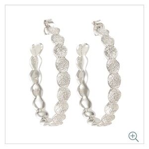 Melinda Maria Sabina Infinity Solid Hoops - Silver